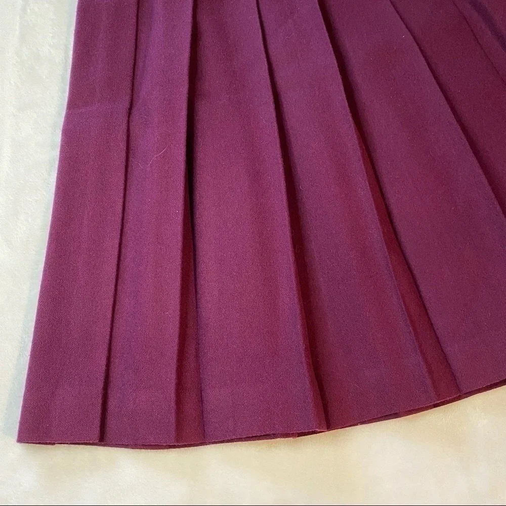 Vintage Koret Career Petites Wool Pleated Skirt Academia Preppy Size 8P - Picture 8 of 15